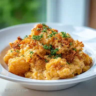 Chicken Tater Tot Casserole with Crispy Golden Potato Crust Recipe Card