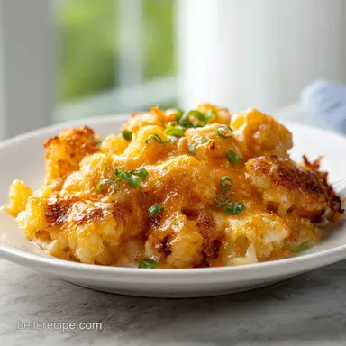 Chicken Tater Tot Casserole with Crispy Golden Potato Crust