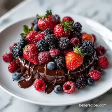 Chocolate and Berry Charcuterie Board for 4 Servings