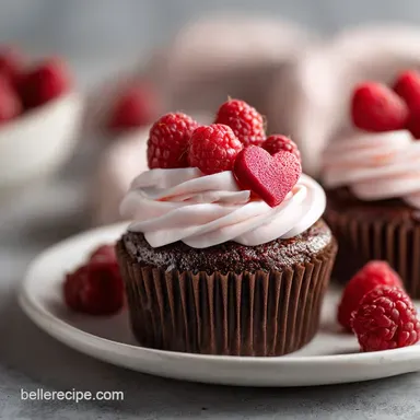 Valentines Chocolate Raspberry Cupcakes in 40 Min