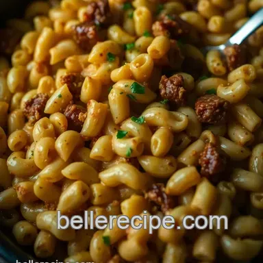 Chorizo Mac & Cheese Bake presentation