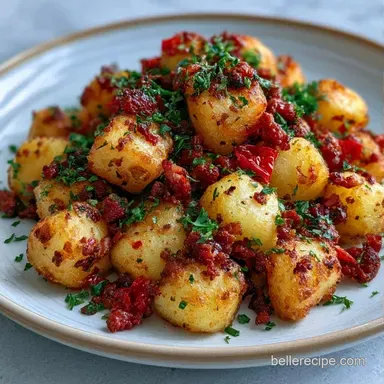 Chorizo Potato Hash in 30 Minutes Recipe Card