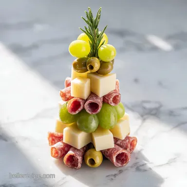 Christmas Tree Charcuterie in 30 Minutes Recipe Card
