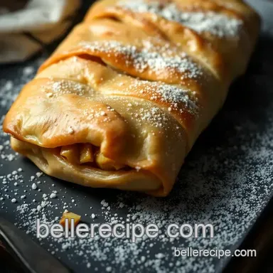 Classic Apple Strudel Recipe: Flaky Austrian Delight with Fruity Filling Recipe Card