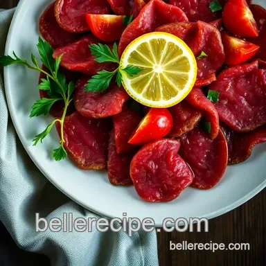 Classic Carpaccio: An Easy, Elegant Italian Beef Appetizer Recipe Card