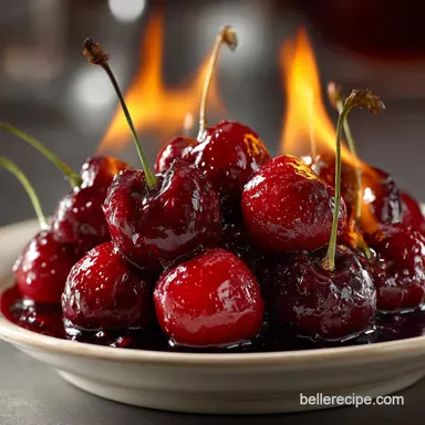 Classic Cherries Jubilee Recipe The 25Minute Flambé Masterpiece Recipe Card