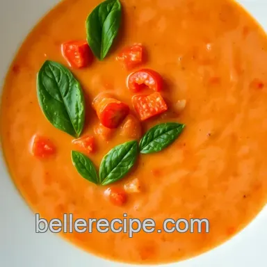 Warm & Comforting Soup Recipes: My Classic Creamy Tomato Basil Delight Recipe Card