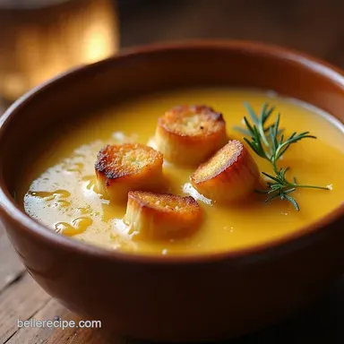 Classic French Onion Soup Recipe with Gruyère Croutons Recipe Card