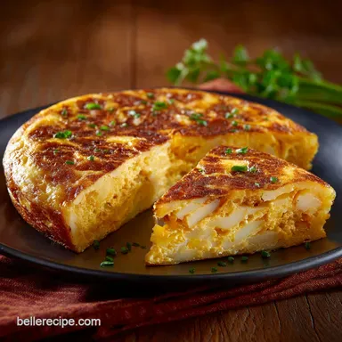 Master the Spanish Tortilla Omelette Perfect Flip Velvety Texture Recipe Card