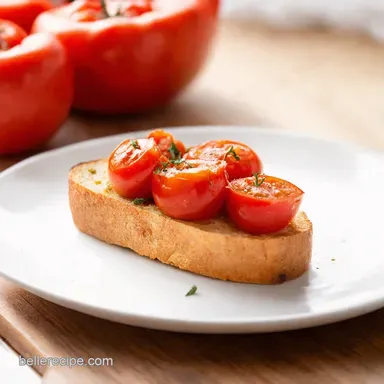 Easy Tomato Bruschetta Recipe Sunshine on a Slice Recipe Card