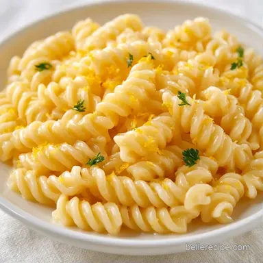 Cold Lemon Pasta Recipe for 8 Servings Recipe Card