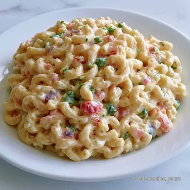 Cold Macaroni Salad Recipe: Creamy Recipe Card