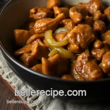 Comforting Braised Chicken Gizzards presentation