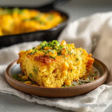Cowboy Cornbread Casserole Recipe: 40 Minute Hearty Dinner Recipe Card