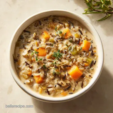 Cozy Autumn Wild Rice Soup Recipe for 6
