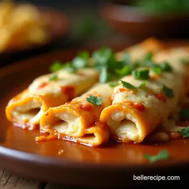 Easy Cream Cheese Chicken Enchiladas Recipe Comfort Food Recipe Card