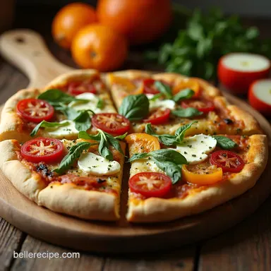 Sunshine Garden Veggie Pizza with Herbed Cream Cheese Recipe Card