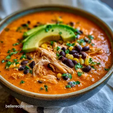 Creamy Chicken Tortilla Soup: 8 Servings Recipe Card
