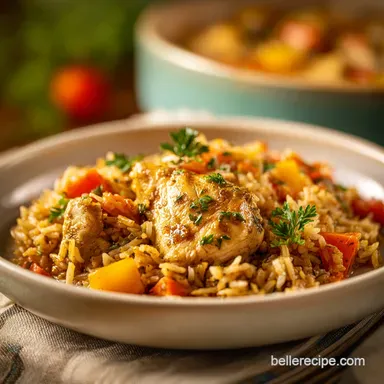 Crock Pot Chicken and Rice Recipe: 6 Servings of Creamy Comfort Recipe Card