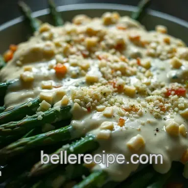 Creamy Garlic Parmesan Asparagus Recipe