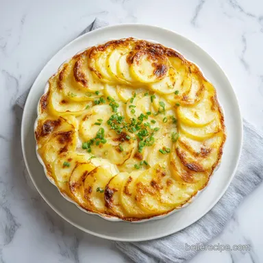 Recipe with Leeks and Potatoes for 6 Servings | Creamy Baked Dish Recipe Card