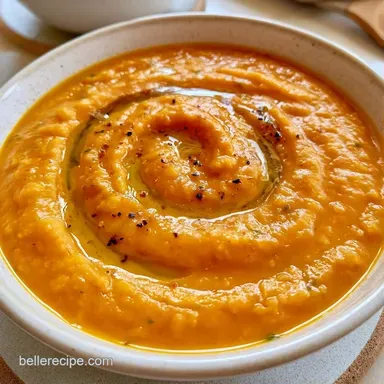 Creamy Lentil Soup in 40 Minutes Recipe Card