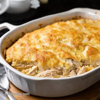 Creamy Chicken Casserole Easy Rotisserie Chicken Recipes Recipe Card