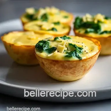 Creamy Sous Vide Egg Bites Recipe: Delicious Spinach & Cheese Starter Recipe Card
