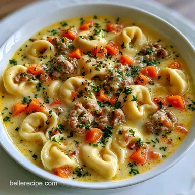 Tortellini Soup Sausage in 35 Minutes Recipe Card