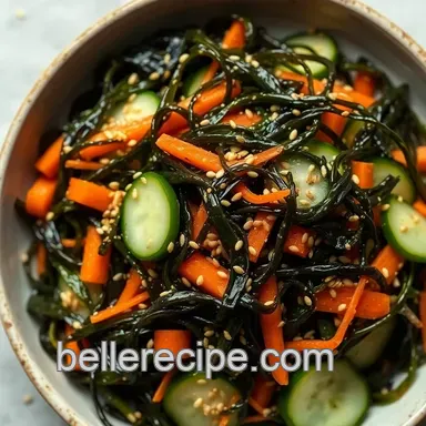 Easy & Refreshing Seaweed Salad Recipe with Sesame Soy Dressing Recipe Card
