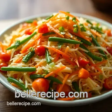 Crisp & Zesty Thai Papaya Salad Recipe: A Fresh Taste of Thailand Recipe Card