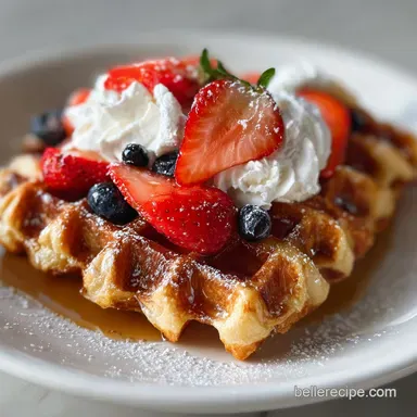 Belgian Waffles Recipe for 7 Servings