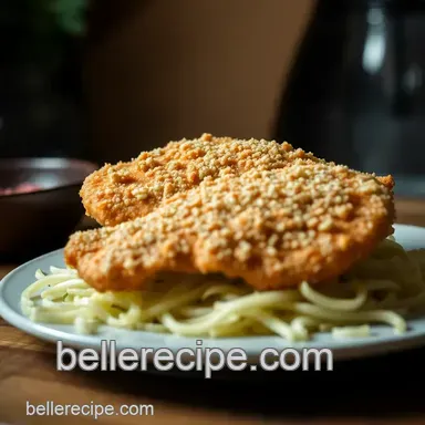 Crispy Golden Chicken Schnitzel presentation