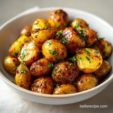 Roasted Baby Potatoes for 4 Servings: Crispy and Golden