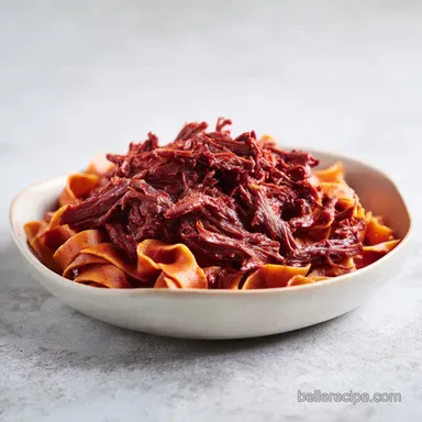 Shredded Beef Ragu Pasta for 8 Servings Recipe Card
