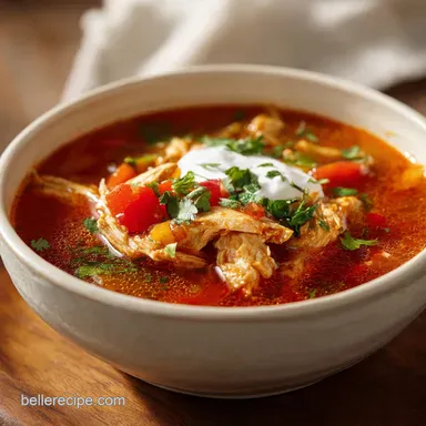 Crock Pot Chicken Fajita Soup: Creamy Slow-Cooked Tex-Mex Recipe Recipe Card