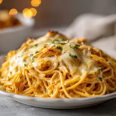 Crock Pot Cheesy Chicken Spaghetti Recipe: 8 Servings