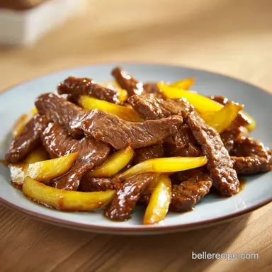 Crockpot Pepper Steak Recipe: Meal Prep Recipe Card