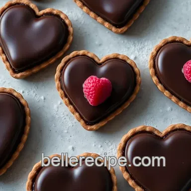 Decadent Chocolate Raspberry Heart Tarts: Sweet Valentine Dessert Ideas Recipe Card