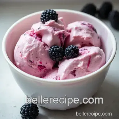 Deliciously Creamy Blackberry Ice Cream: A Family Favorite Recipe Recipe Card