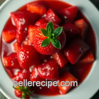 Deliciously Simple Strawberry Compote Recipe: A Sweet Summer Treat Recipe Card