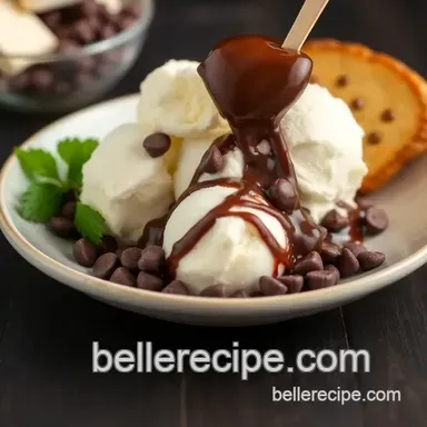 How to Dip Vanilla Ice Cream in Chocolate Coating: A Sweet Experience! Recipe Card