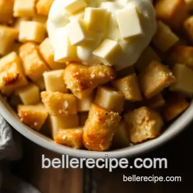 Dreamy White Chocolate Bread Pudding presentation