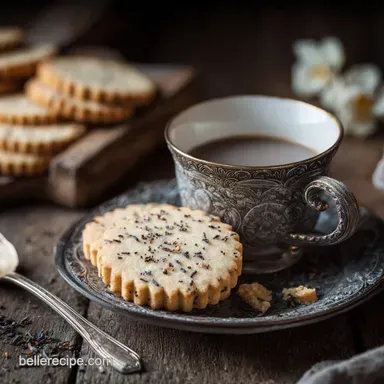 Earl Gray Cookies: The Duchesss Elegant Shortbread Tea Cookies Recipe Card