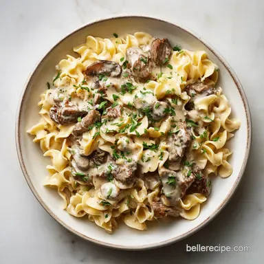 Beef Stroganoff Recipe for 4 Servings