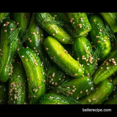 Easy Garlic Dill Pickles in 20 Minutes Recipe Card