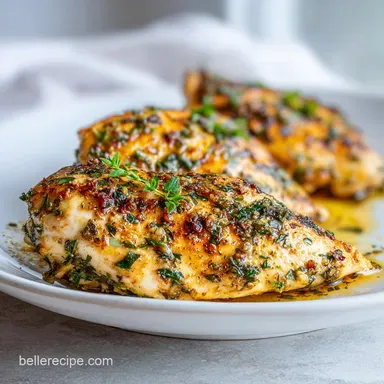 Easy Chicken Recipe with Garlic and Herbs in 25 Min