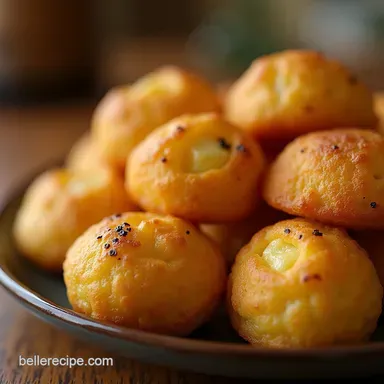 Authentic Chewy Pao de Queijo Brazilian Cheese Bread Recipe Card