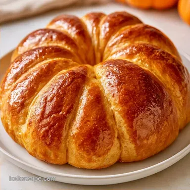 Easy Pumpkin Shaped Bread for 12 Servings