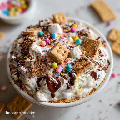 S'mores Dip in 10 Minutes: Toasted Marshmallow Dessert Recipe Card